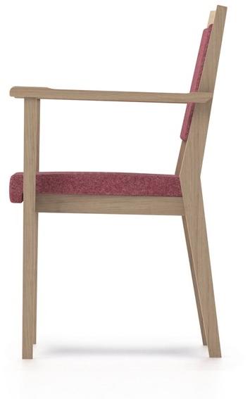 PIAVAL Штабелируемый тканевый стул с подлокотниками Swing | health & care 32-15/6 - Вид №4