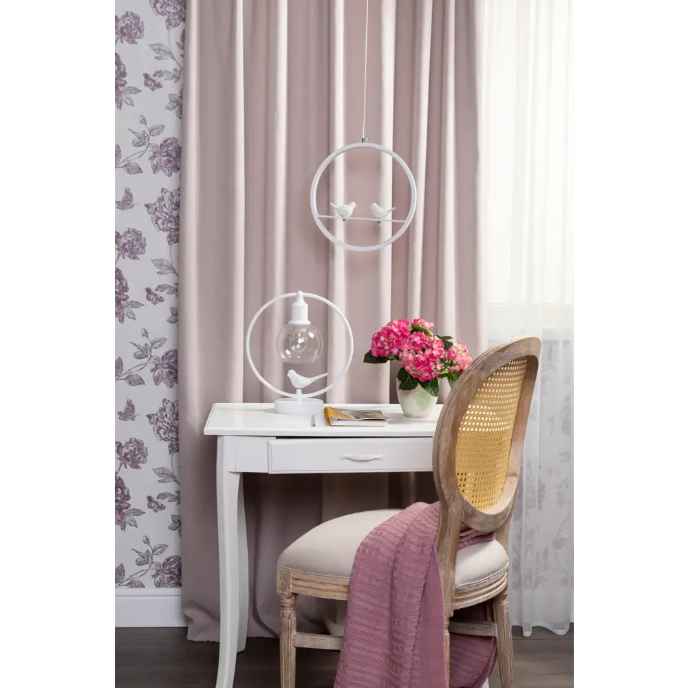 Настольная лампа Vitaluce Птички 1 лампа 2м² Е27 цвет белый матовый STLM-2036628 - Вид №12