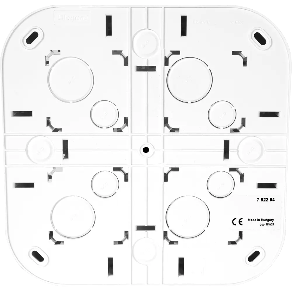 Установочный блок Legrand Quteo 4 поста открытого монтажа, цвет белый STLM-2099624 - Вид №2