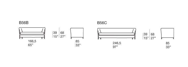 2-местный тканевый садовый диван Paola Lenti Teatime ARCH-00041604 - Вид №3
