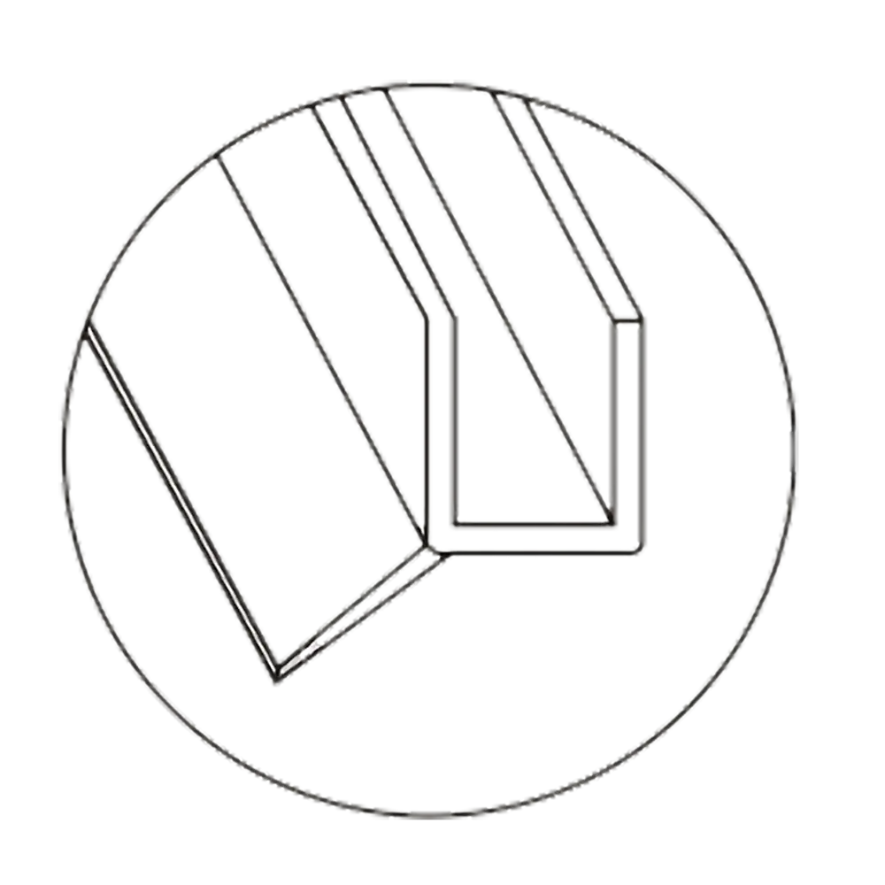 Уплотнитель для душевой двери Астра стекло-стекло 8 мм Santreyd STLM-2185913 - Вид №1