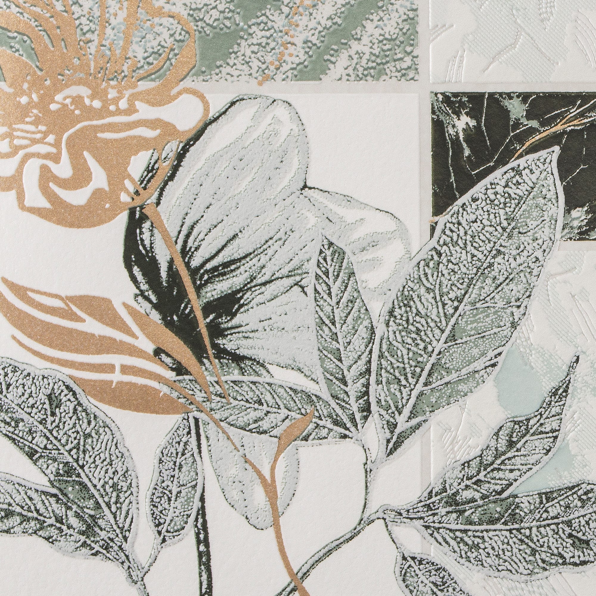 82938365 Обои виниловые зелёные 0.53 м 0222-4 Марморика Santreyd  - Вид №1