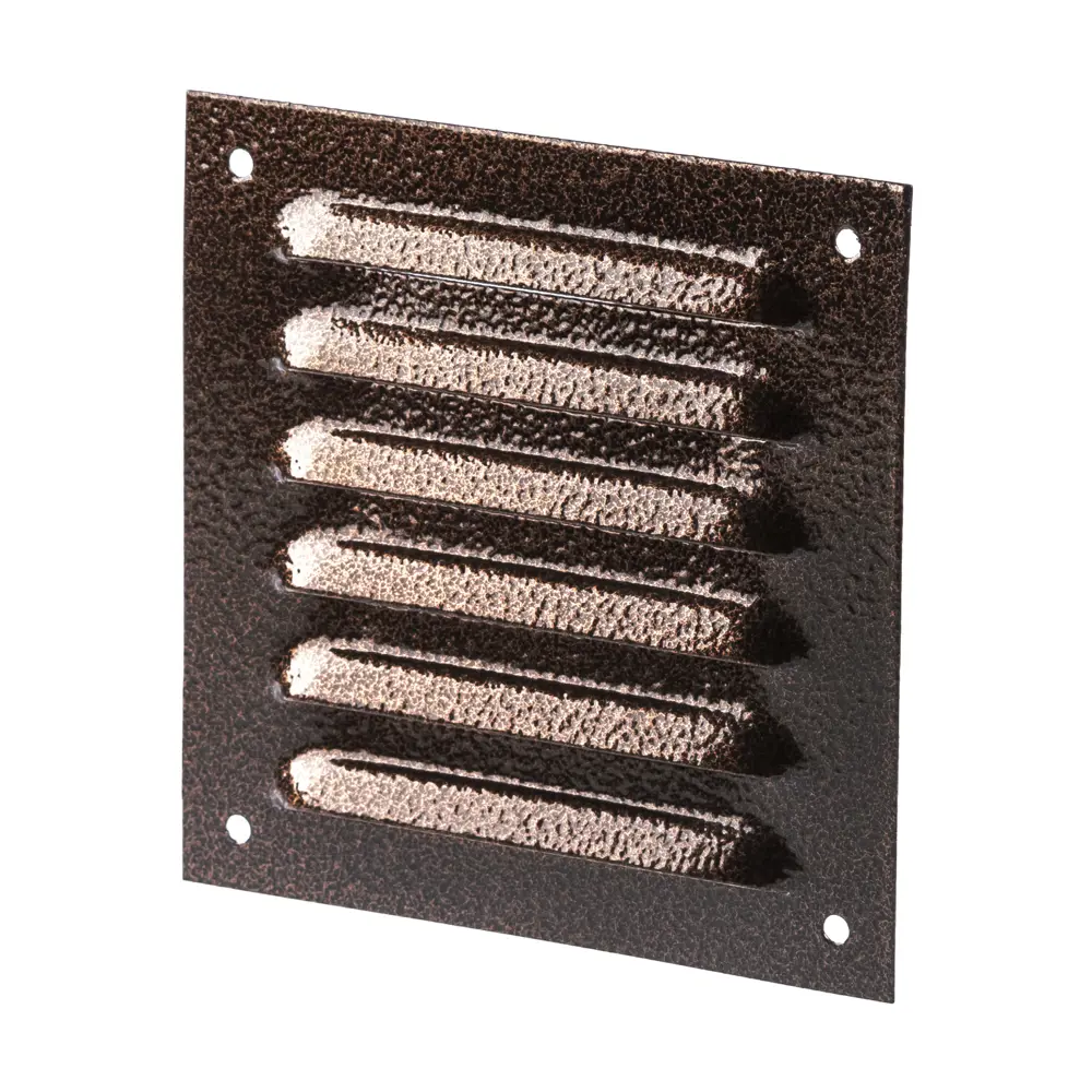 Вентиляционная решетка ORE коричневая металлическая 125х125 мм 84653730 STLM-0053242