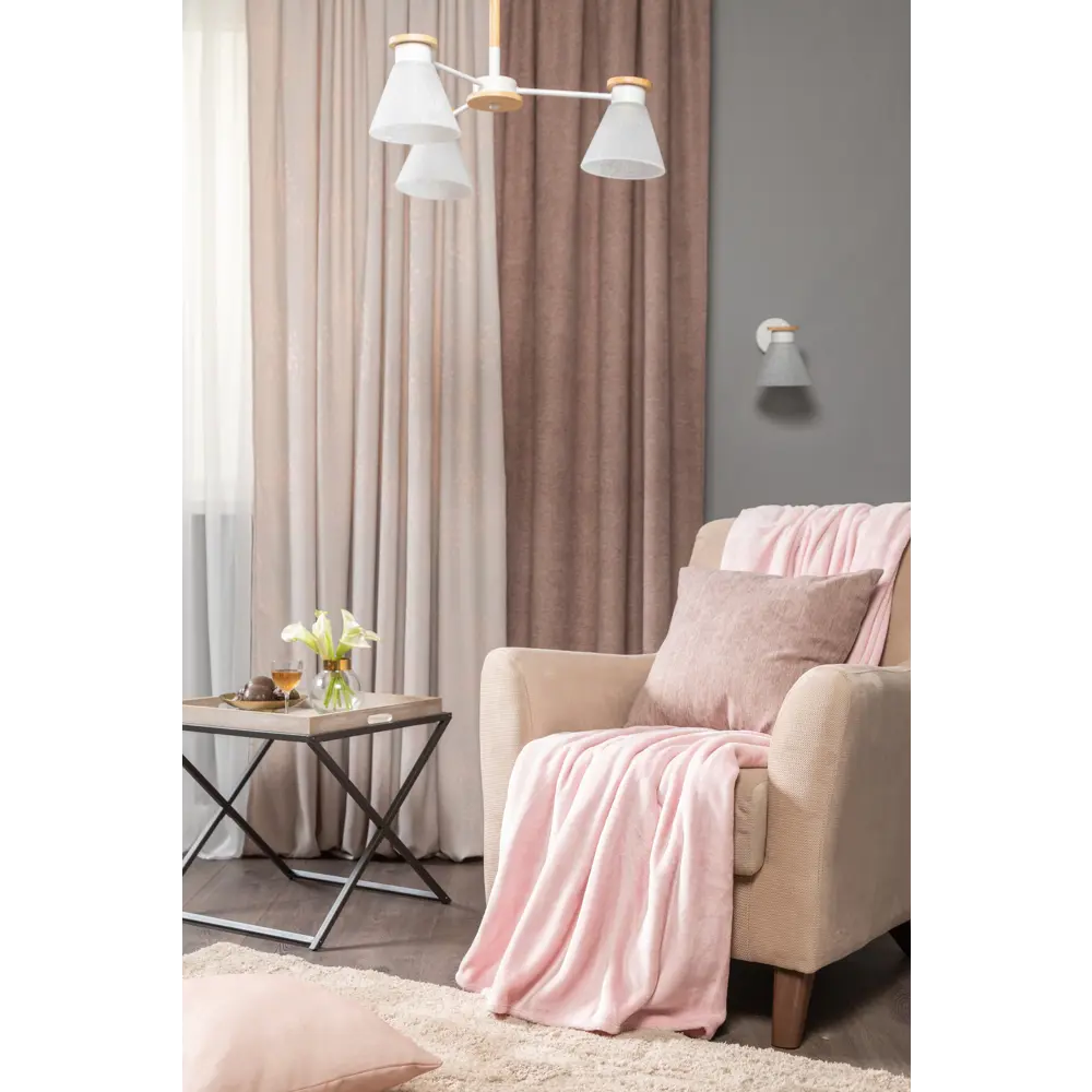 Люстра потолочная Kles, 3 лампы, 15 м², цвет белый/стекло матовое 82673498 STLM-2137700 LAMPLANDIA  - Вид №9