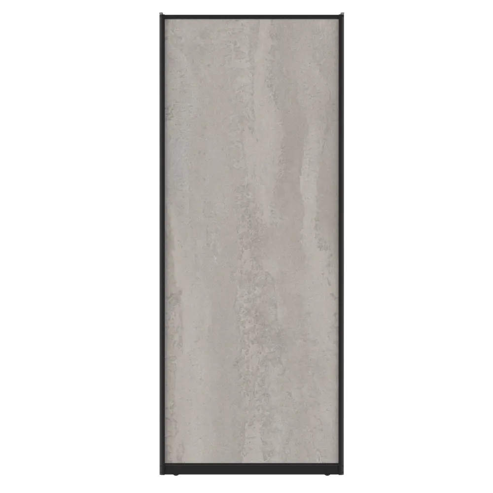 Дверь-купе KONSENSA 225.5x90.4 см МДФ цвет бетон профиль черный STLM-2143562 - Вид №1