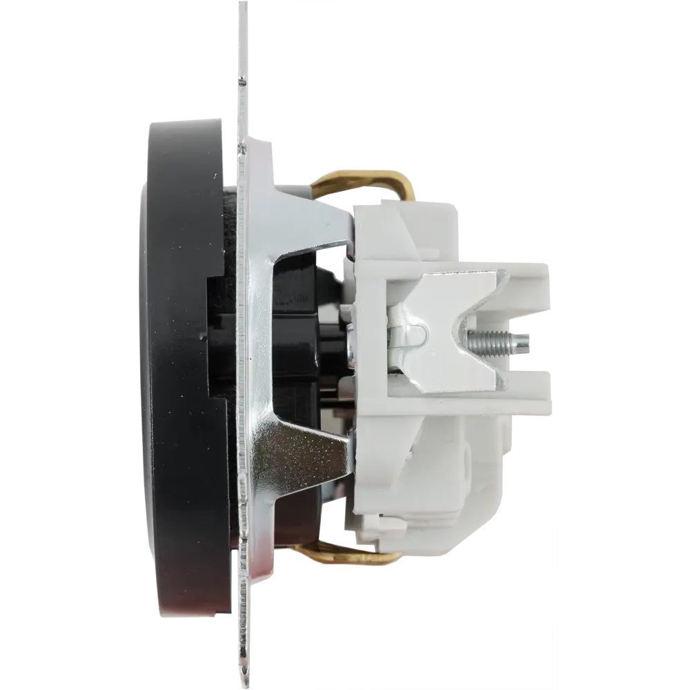 Розетка встраиваемая Onekey Florence с заземлением, цвет чёрный ONEKEYELECTRO STLM-2067996 - Вид №5