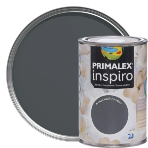 Краска Primalex Inspiro 1 л Атласный графит 81962635 STLM-2209711