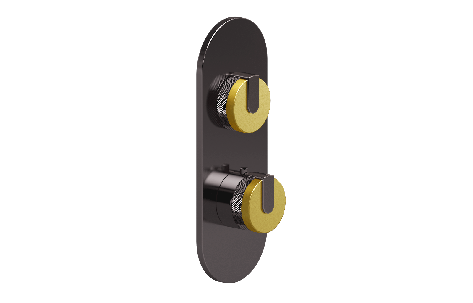 E-8026-R1BBE0-L1OX-OX-T Планка M-Series с 2 ручками - Внешняя часть GRAFF MOD+