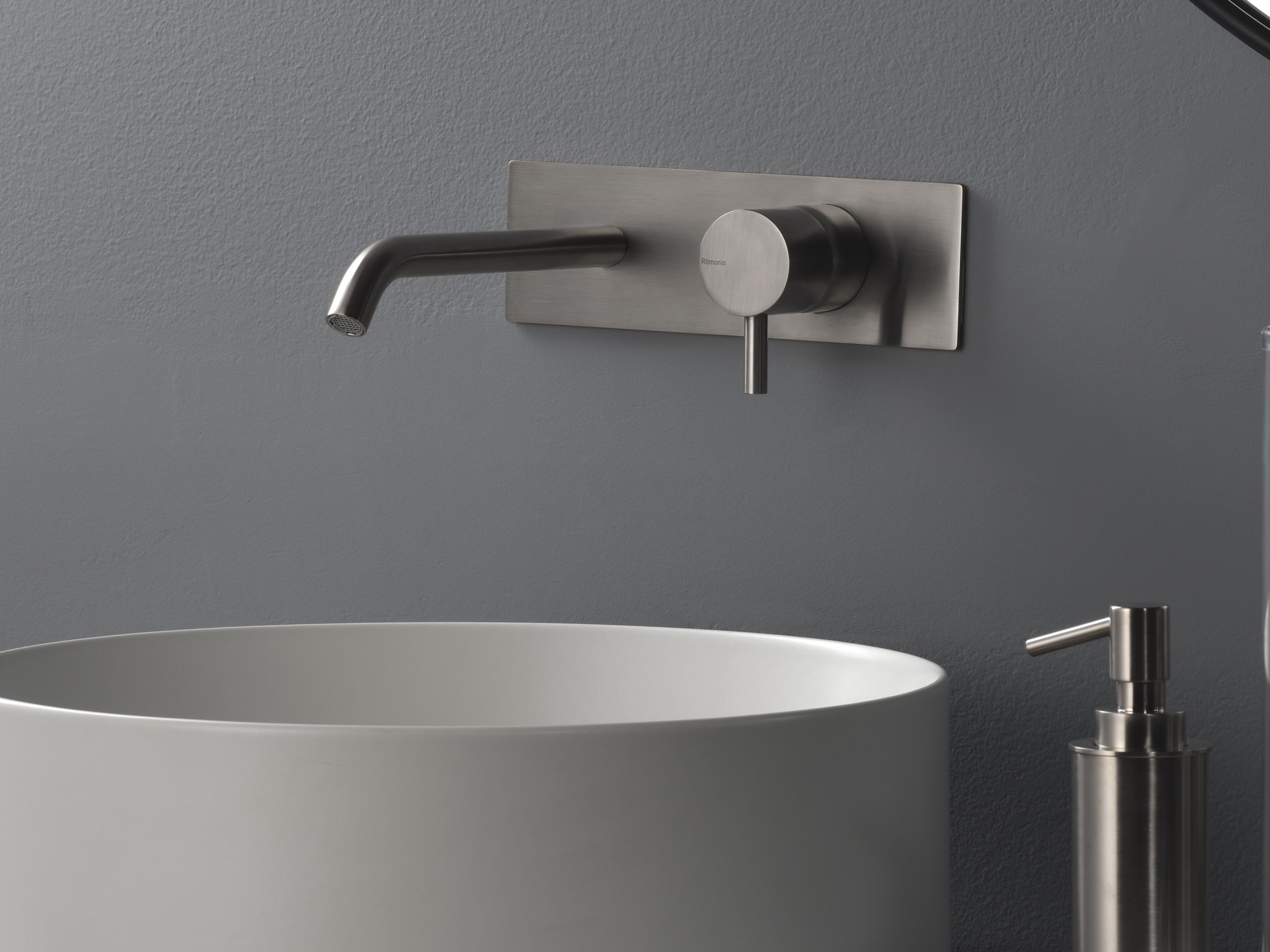 Однорычажный настенный смеситель для раковины с 2 отверстиями Ritmonio диаметр 35 S ARCH-00071283