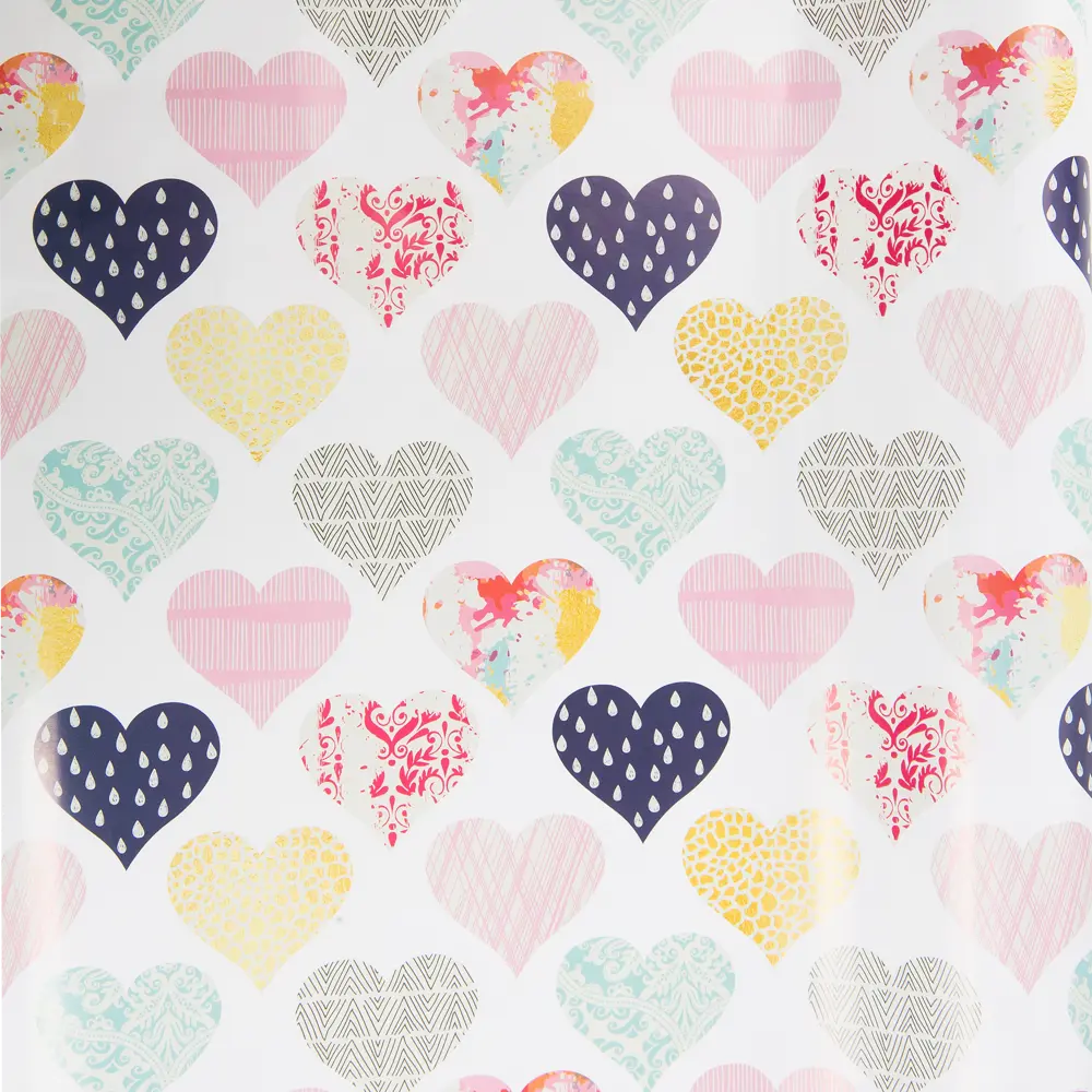 Бумага упаковочная «Сердца» 100x70 см Santreyd STLM-2065809