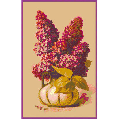 150х240кл Схема для вышивания цв. А3 ДК-252 "Сирень" Santreyd 