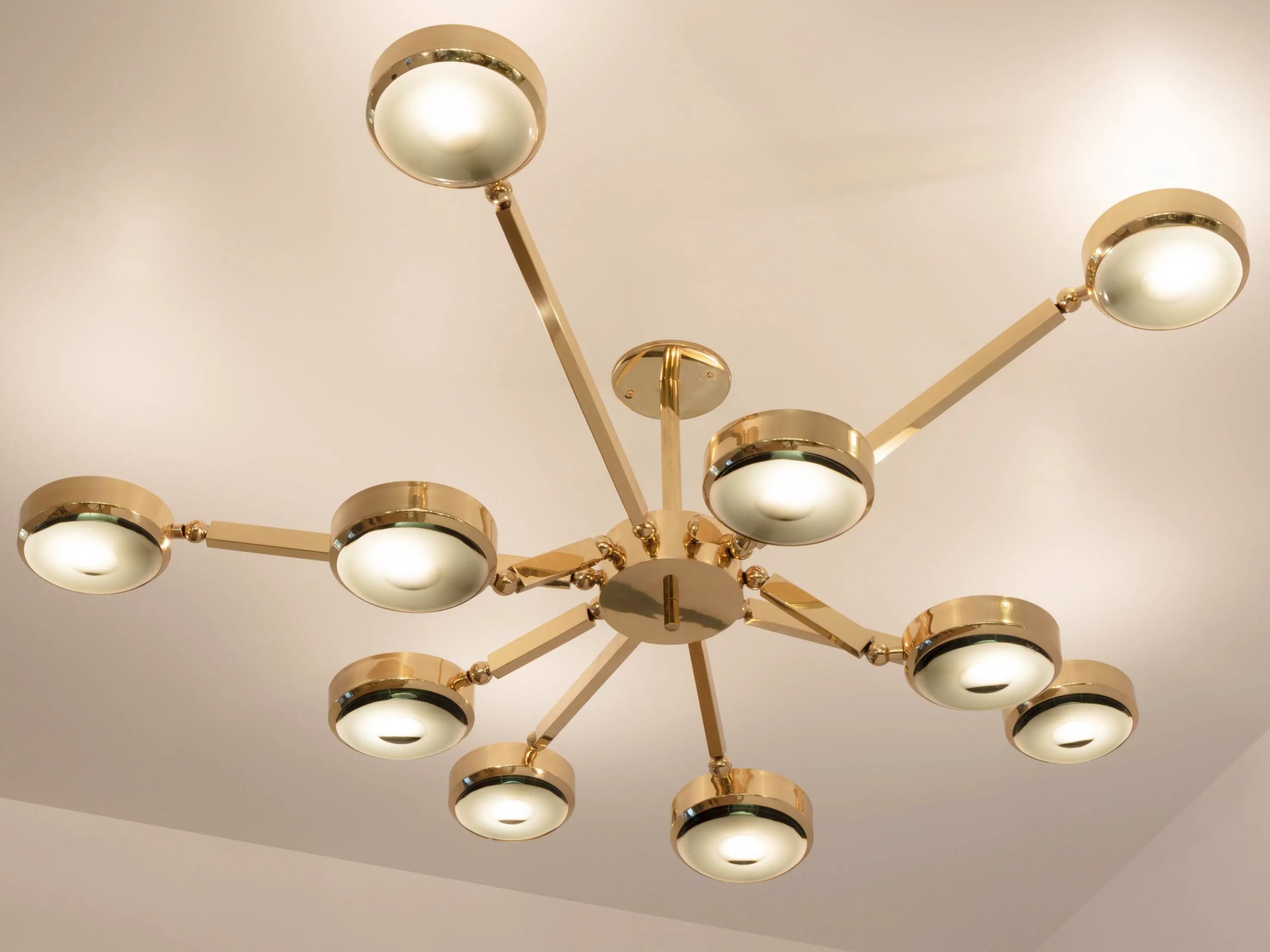 Металлический потолочный светильник GASPARE ASARO OCULUS - CARVED GLASS ARCH-00091571