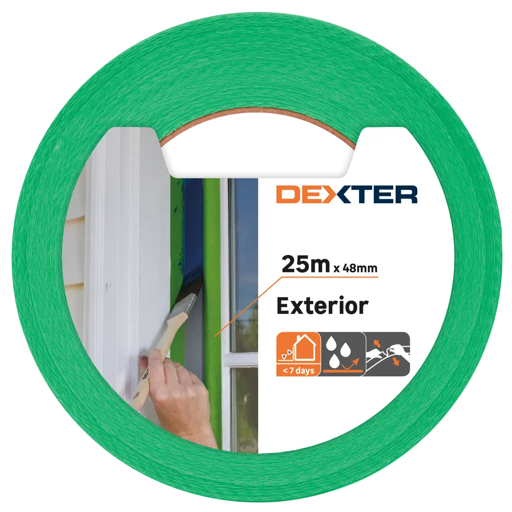 Лента малярная Dexter для наружных работ 48 мм х 25 м STLM-2056919 - Вид №1