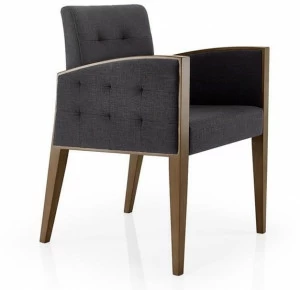 JMS Стул из ткани с тафтингом и подлокотниками Cassis M284 cr