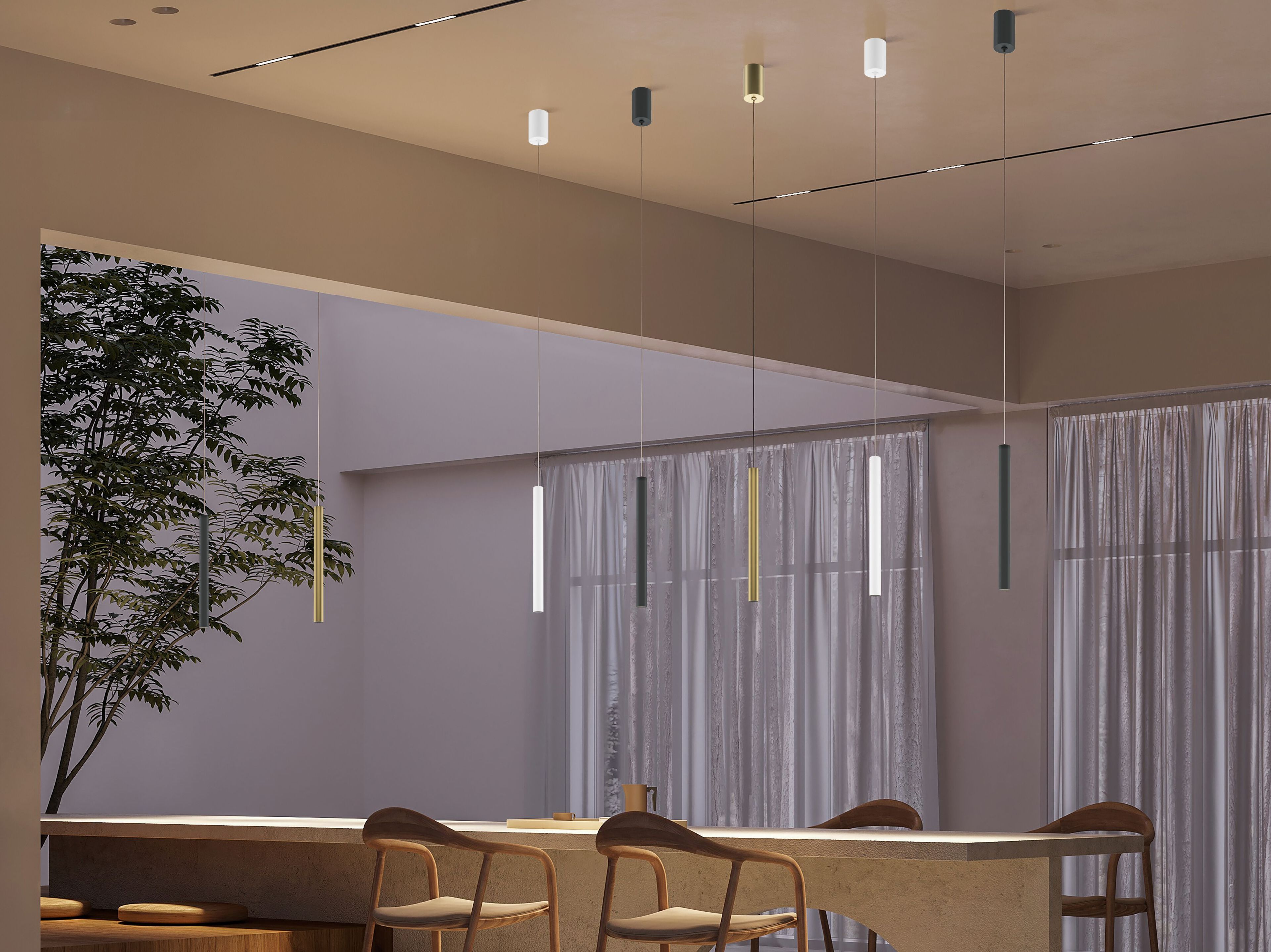 Алюминиевый светодиодный подвесной светильник Maytoni PRO BASE ARCH-00139803 - Вид №5