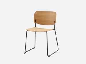 Штабелируемый стул из дуба