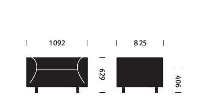 Тканевое кресло с подлокотниками Herman Miller Rolled Arm ARCH-00039317 - Вид №2