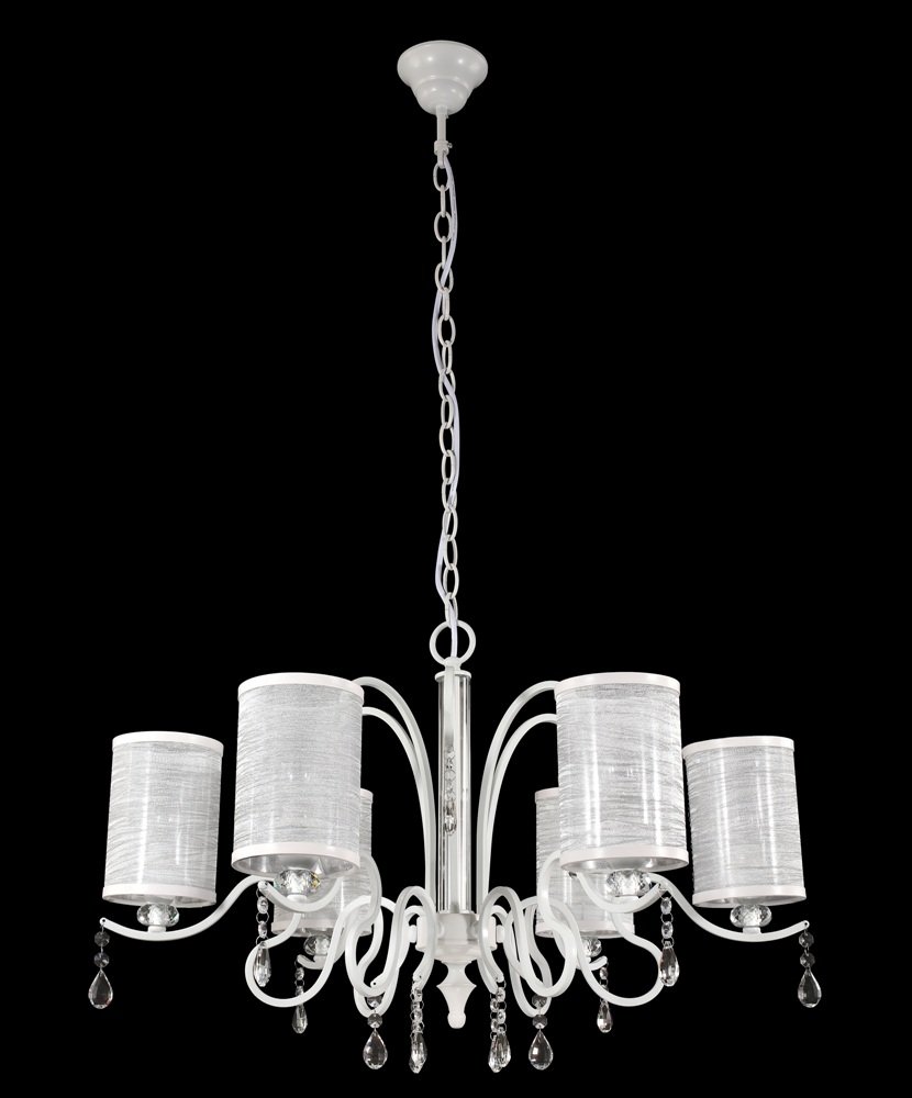Подвесная люстра Crystal Lux Elisa White SP6 CRYSTAL LUX ELISA WHITE 108732 Белый  - Вид №2