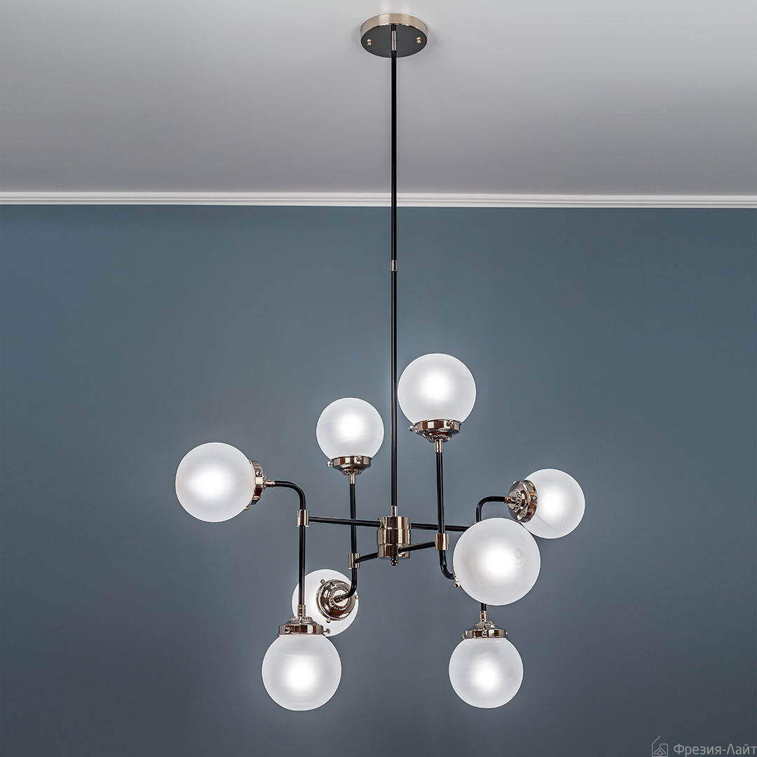 Frezia Light 1008/8 black/white люстра подвесная 116022