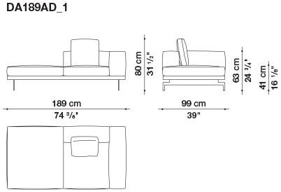 B&B Italia 3-х местный тканевый диван Dock sun-id-1376507 - Вид №108