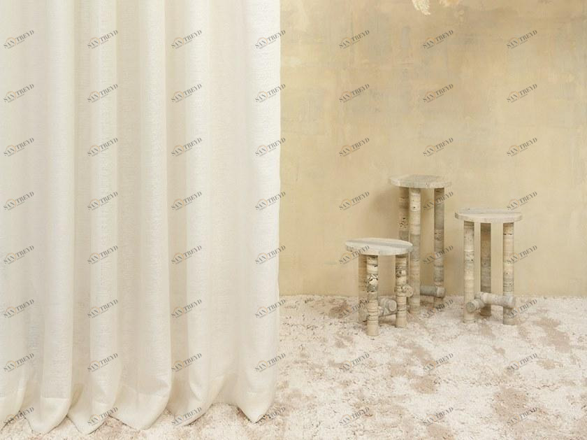 LELIEVRE Однотонная полиэфирная ткань для штор Nature précieuse 1367