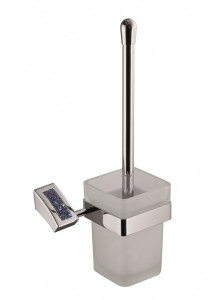 H9300/10BB Sanibano Estrella, настенный стеклянный ёрш, цвет хром-кристаллы Swarovski bermudа blue