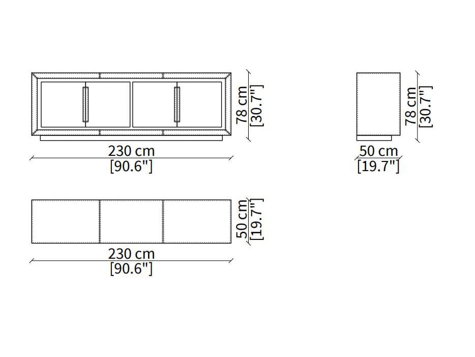 Деревянный шкаф с кожаной обивкой Vittoria Frigerio Lanza ARCH-00089465 - Вид №6