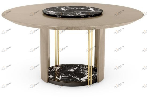 FRATO Круглый обеденный стол из дерева  Ffu130014aaa 