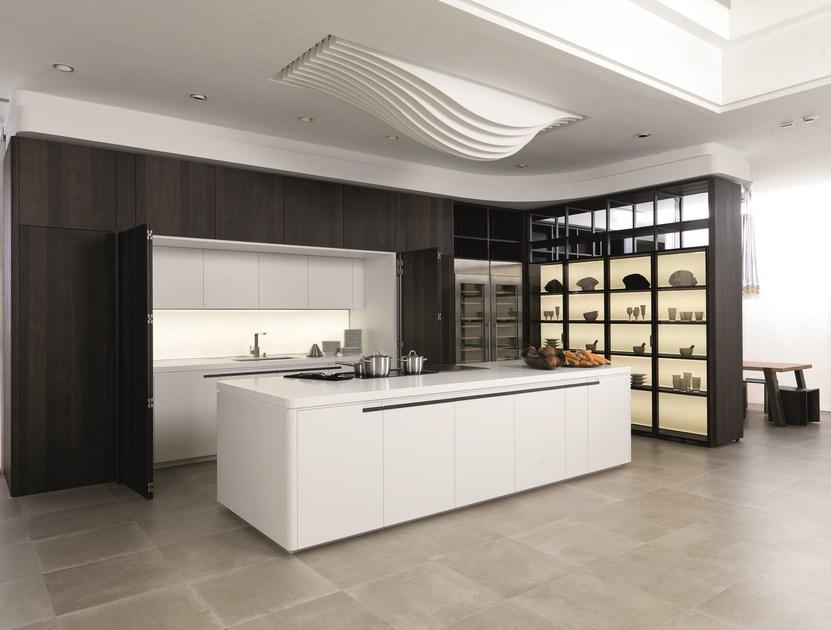 GAMADECOR Модульная кухня из дуба с островом sun-id-1428340 - Вид №4