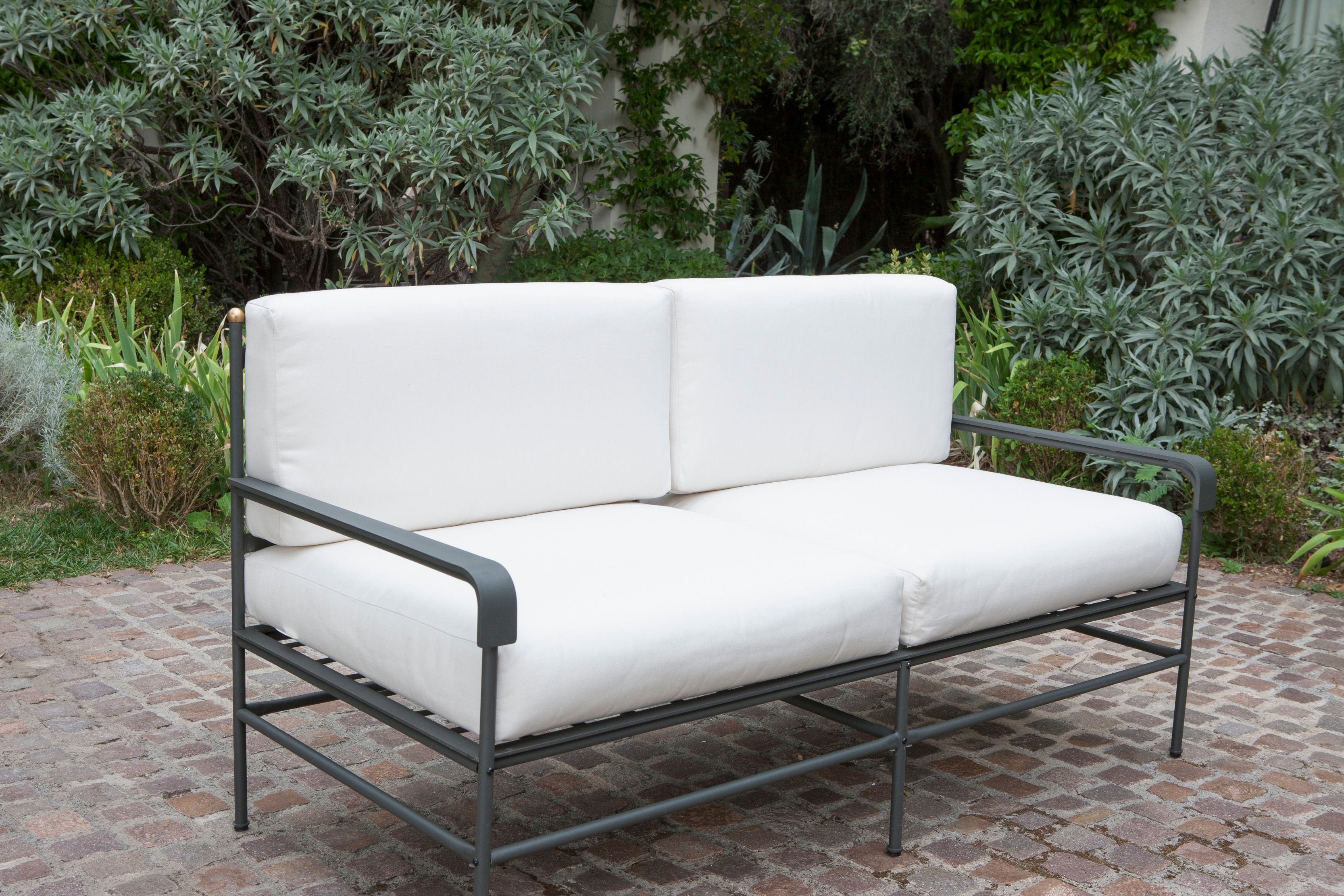 Садовый диван из оцинкованного железа и акриловой ткани Unopiù Тоскана ARCH-00126195 - Вид №2