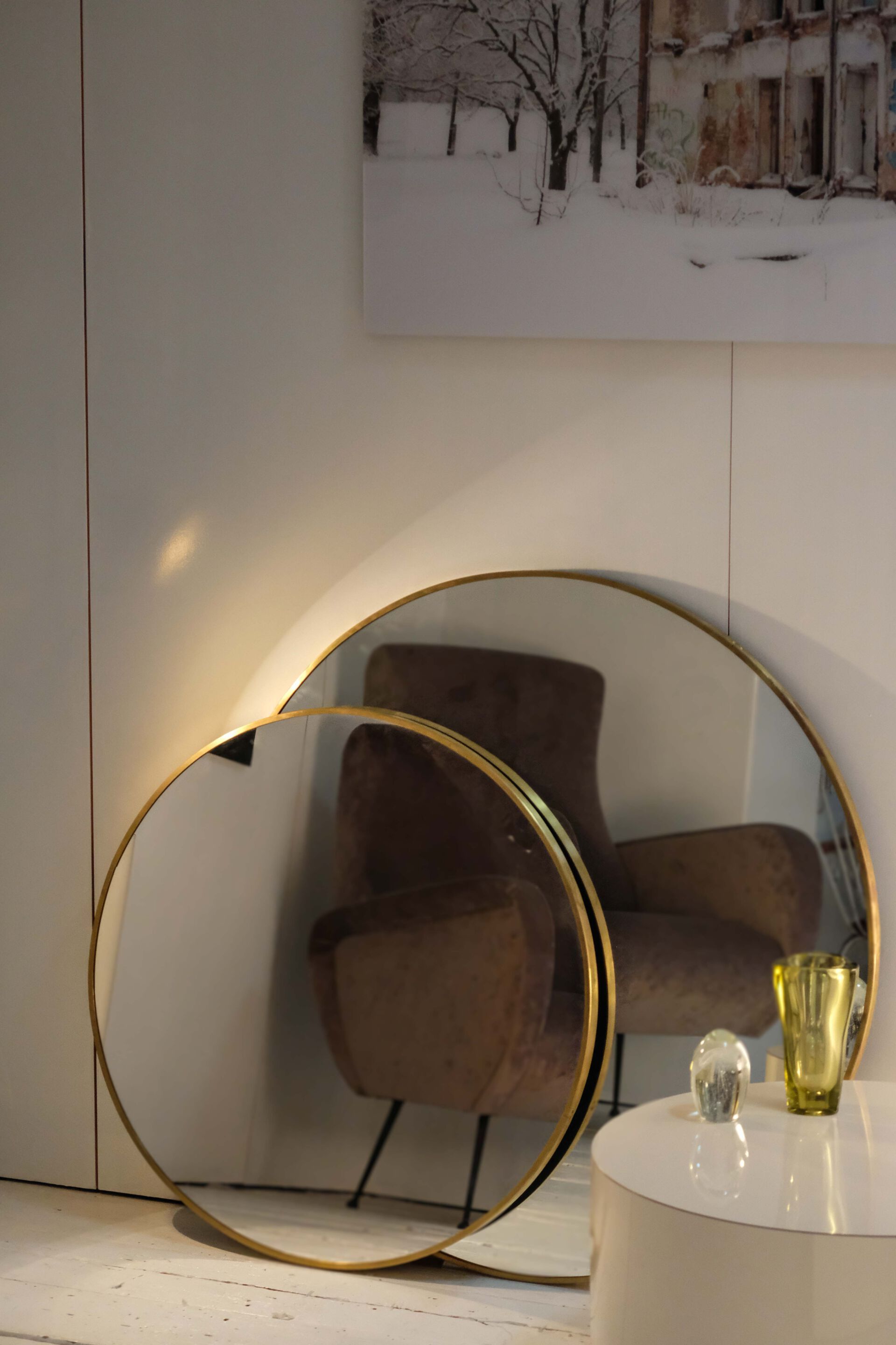 Настенное круглое зеркало с рамкой Jover+Valls SPECCHIO ARCH-00136409 - Вид №5