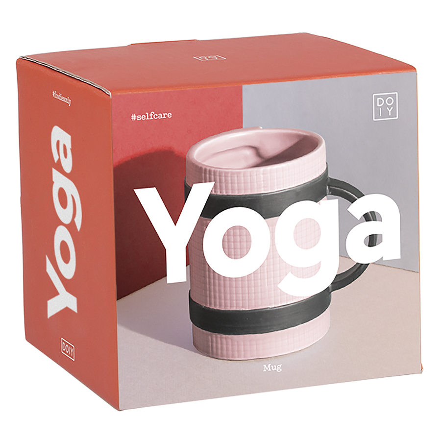 DYMUGYOPK Кружка yoga mug розовая Doiy  - Вид №3