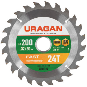 Диск пильный Uragan 36800-200-32-24_z01 9107388