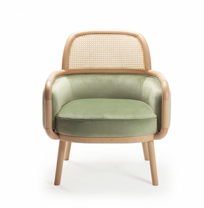 Mambo Unlimited Ideas Кресло из ткани с подлокотниками Luc sun-id-1471689 - Вид №1