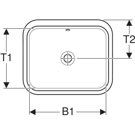 500.762.01.2 Раковина под столешницу Geberit VariForm прямоугольной формы Geberit  - Вид №2