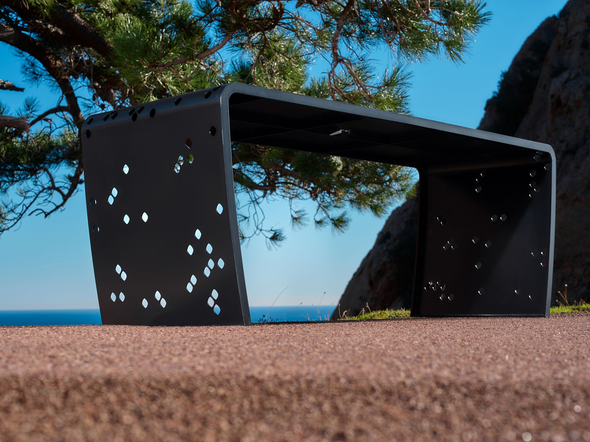 Прямоугольный стальной стол для общественных мест CYRIA Elinium ARCH-00119718 - Вид №2