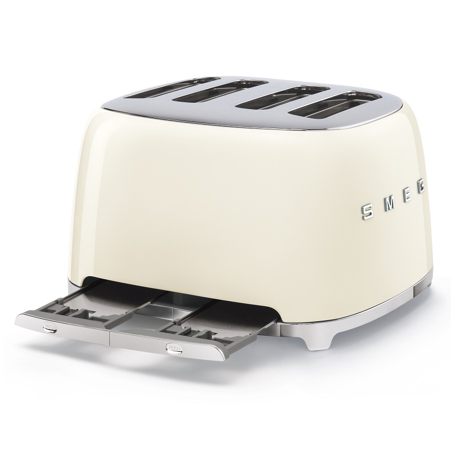 Тостер Smeg на 4 ломтика, кремовый TSF03CREU - Вид №4