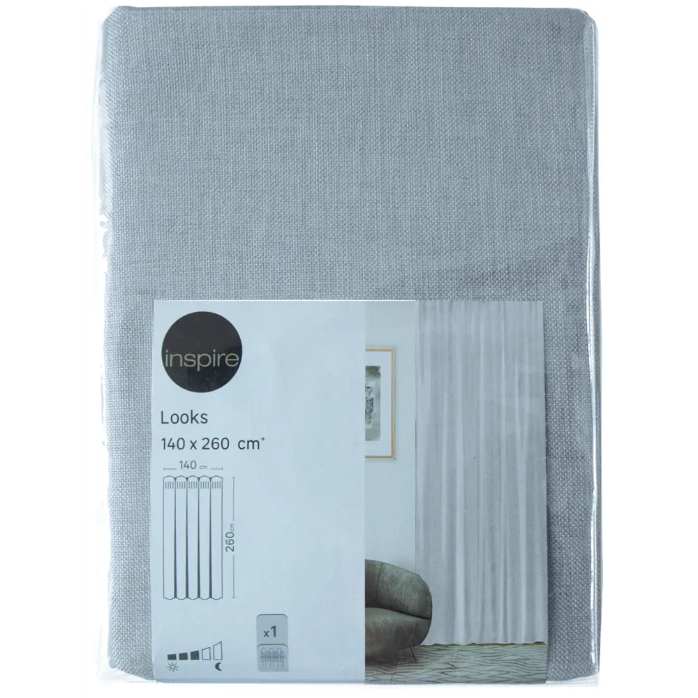 Штора на ленте Seasons Looks 140х260 см Ink4 цвет синий STLM-2161649 - Вид №6