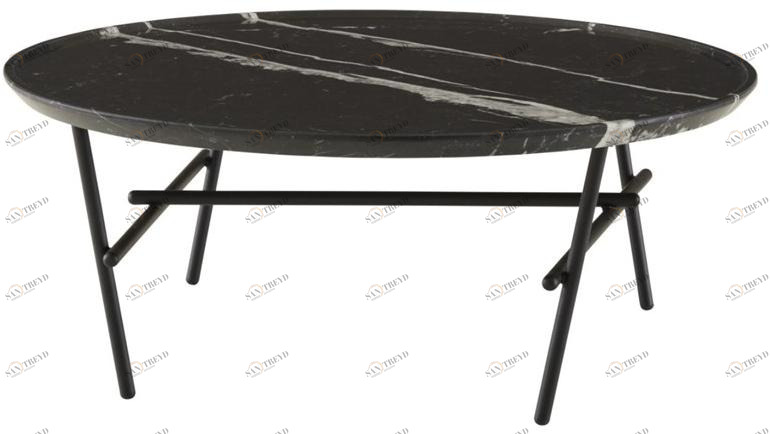 Ligne Roset Низкий круглый мраморный журнальный столик  19960371/72/73 