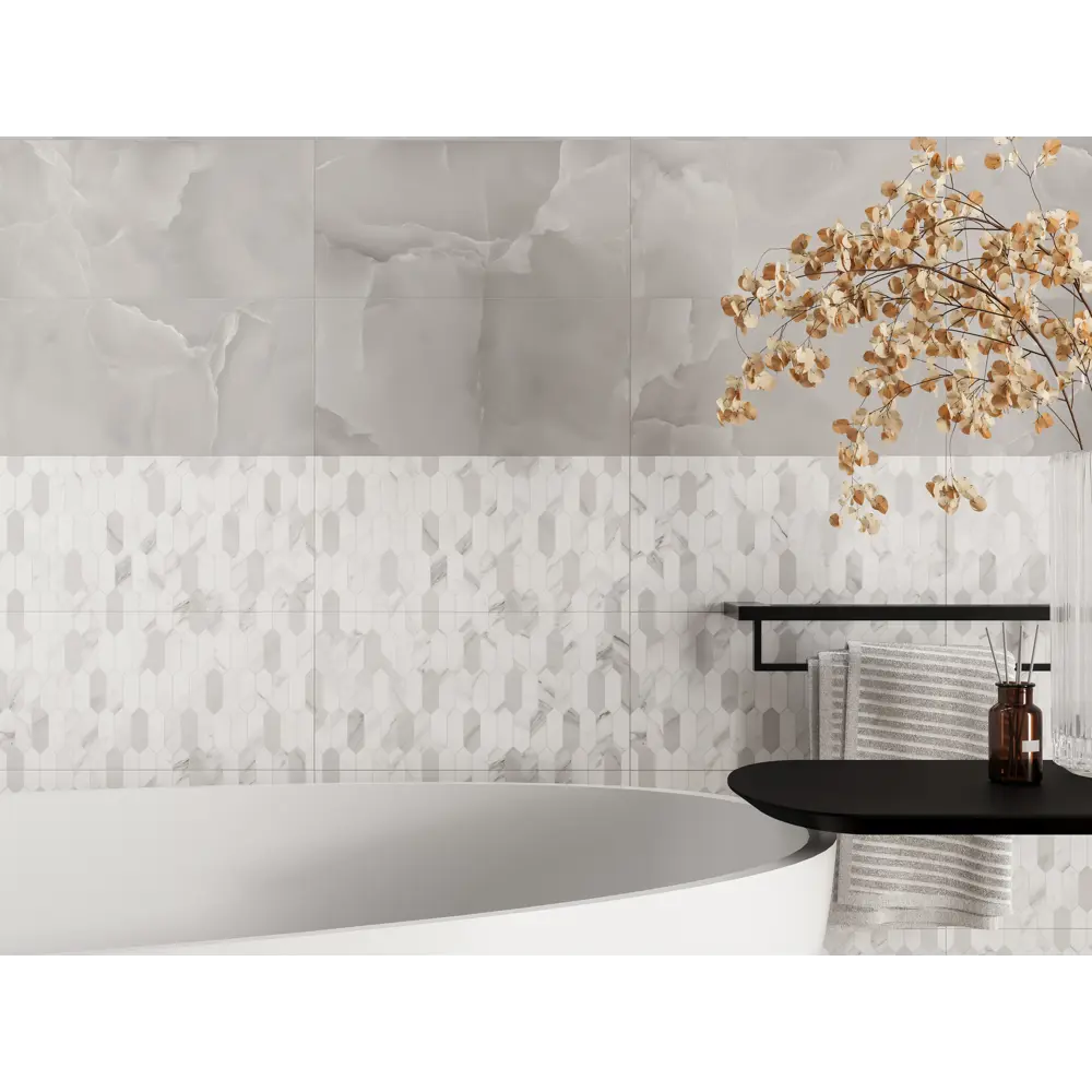 Настенная плитка KREAFORTA Mersey Onyx 20x40 см 1.62 м² матовая цвет серый STLM-2104432 - Вид №6