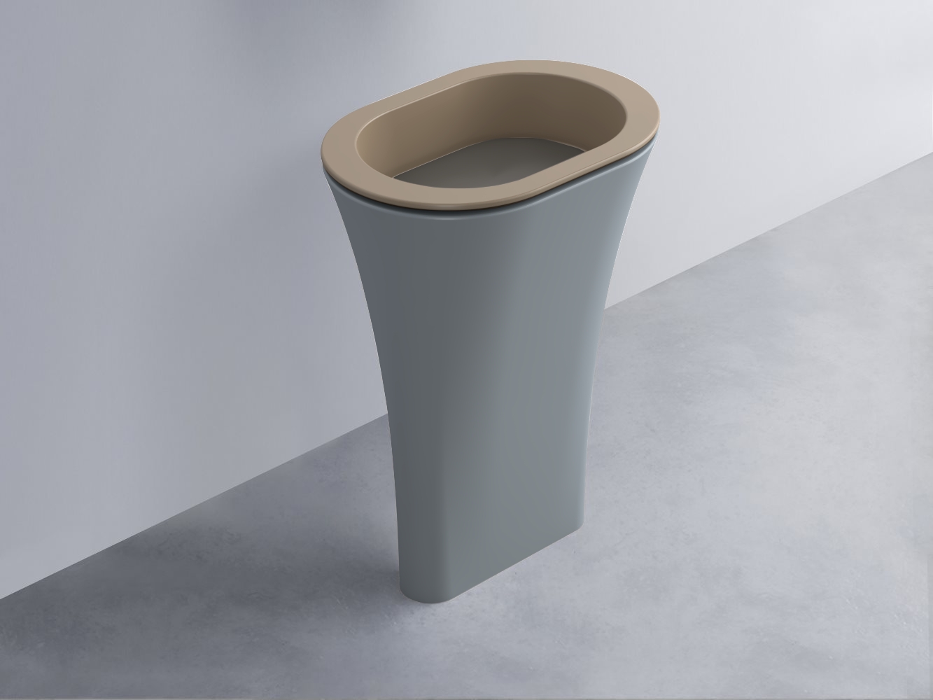 AMLA65-AN+AMPILO-FN+AMCOLO-BR Раковина Amedeo Ovale отдельностоящая cielo Enjoy + Amedeo Ceramica Cielo