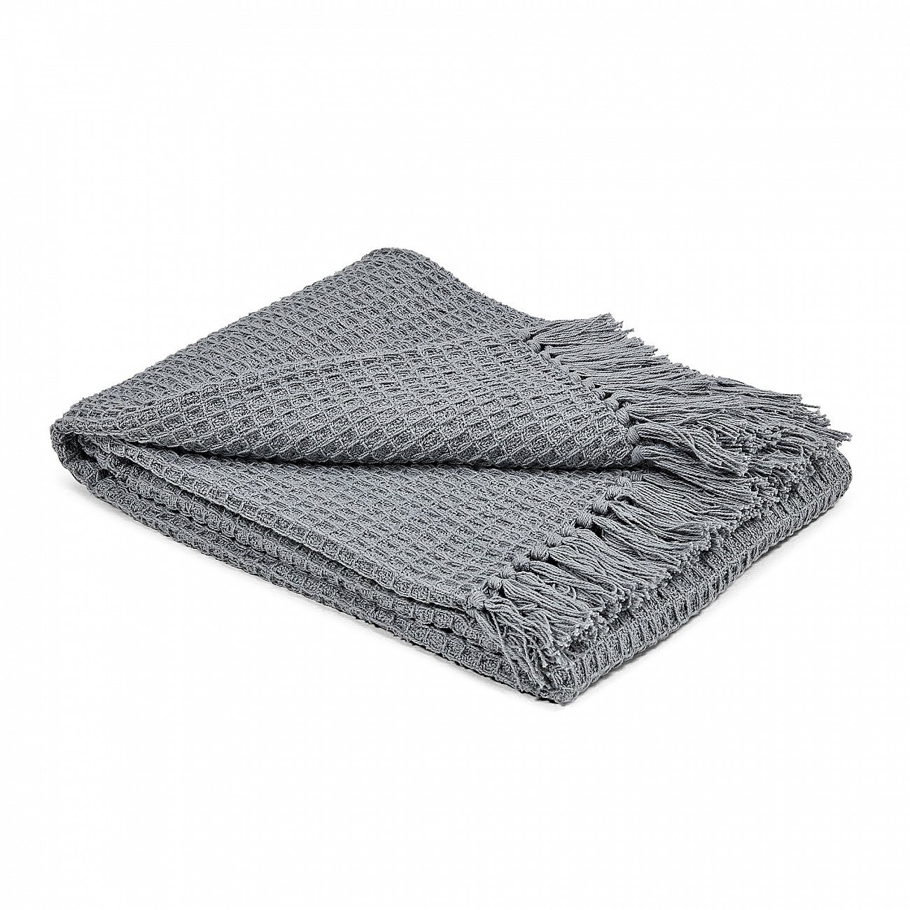 Плед Shallow 130x170 серый от La Forma LA FORMA SHALLOW, ОДНОТОННЫЕ 298812 Серый  - Вид №3