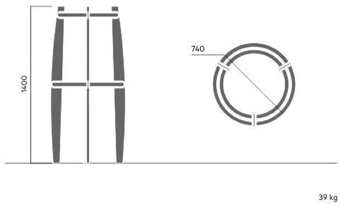 VESTRE Защитная решетка для деревьев из оцинкованной стали Urban sun-id-1473472 - Вид №10