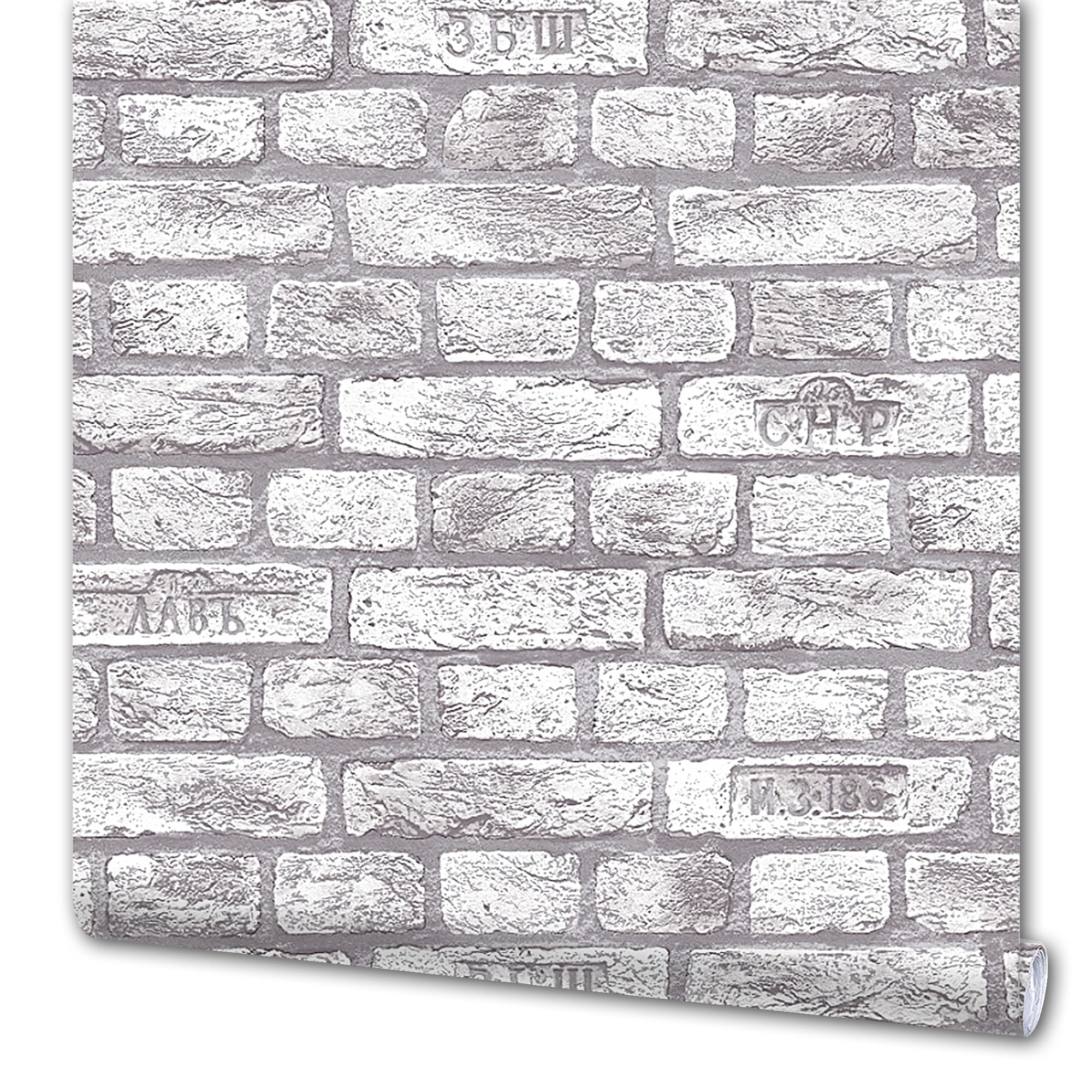 82050283 Обои флизелиновые Бристоль серые 0.53 м 317 11 Кирпичи Santreyd 
