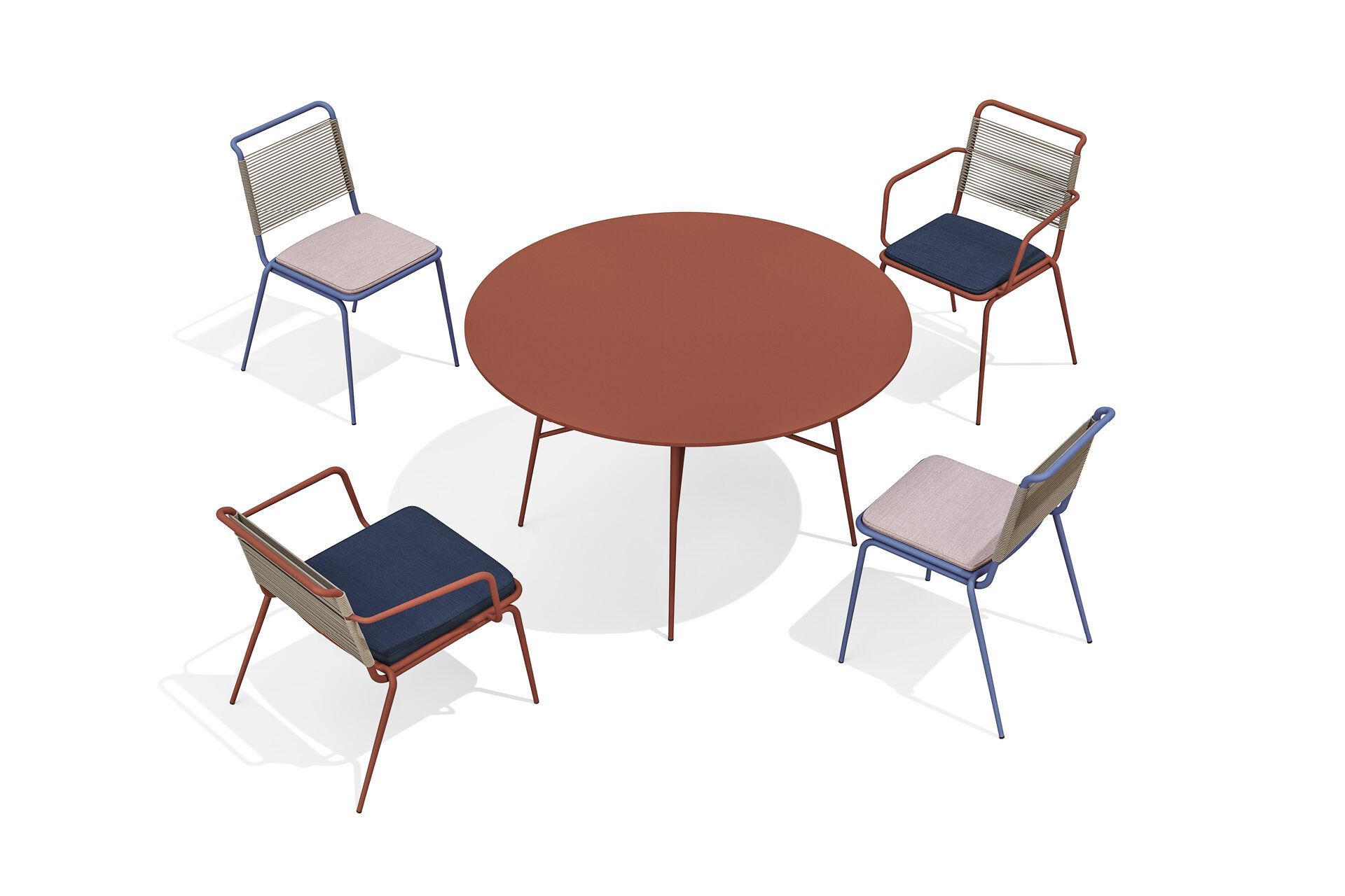 Круглый стальной стол с порошковым покрытием BABEL D Kissi ARCH-00082912 - Вид №2