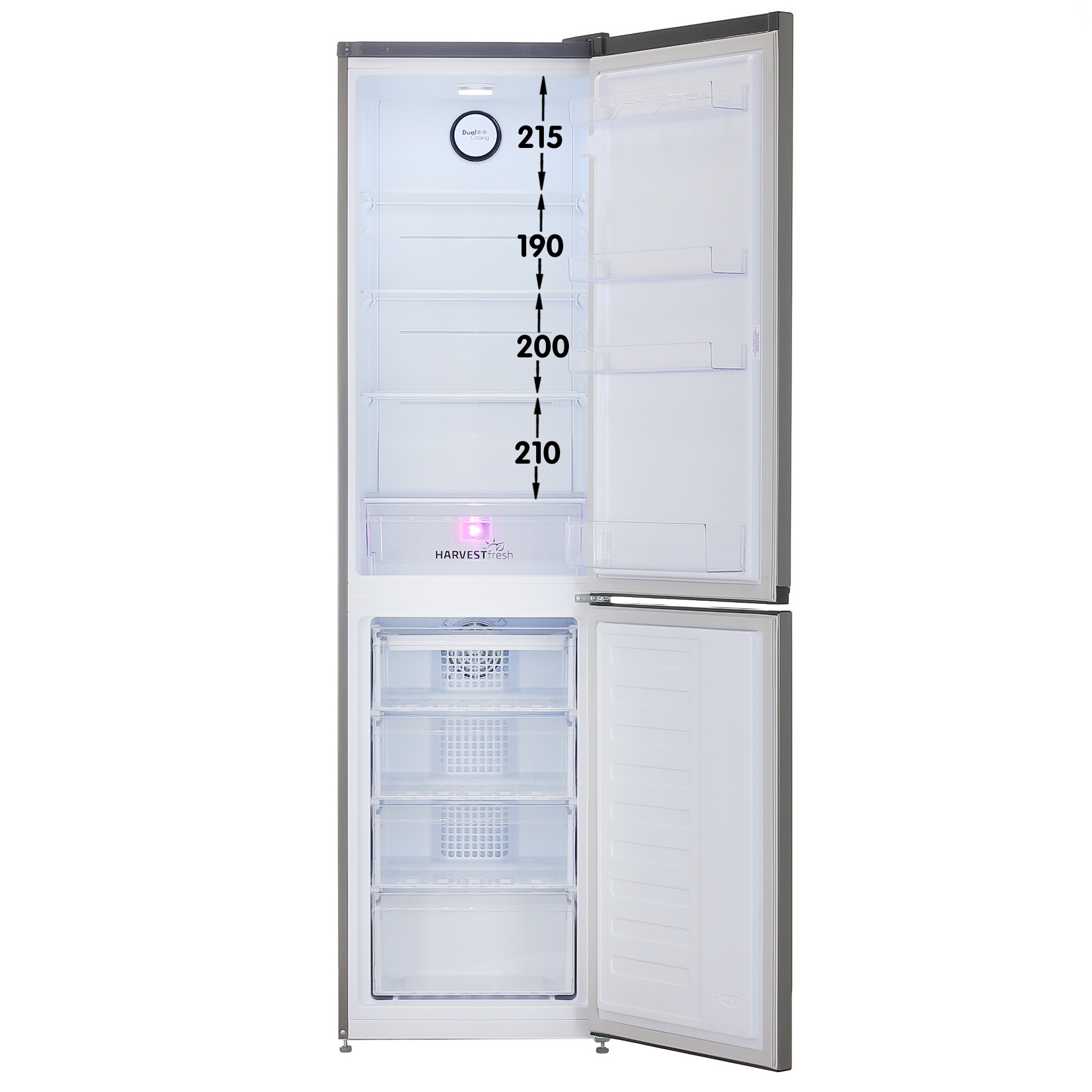 5449138 Холодильник с морозильником   Beko B3R0CNK332HG серый STDN-0119255 - Вид №1