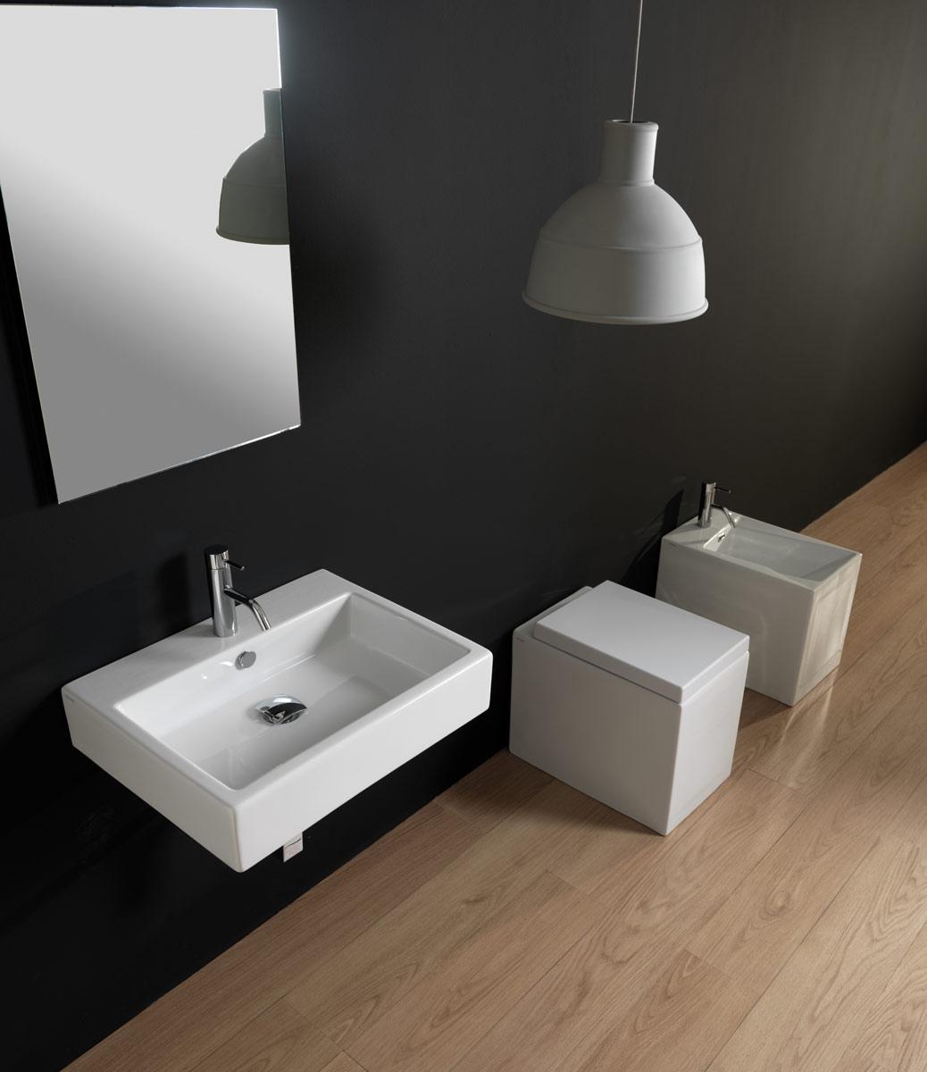 QULAV8019 Подвесная раковина настенная GSG CERAMIC Quad - Вид №1