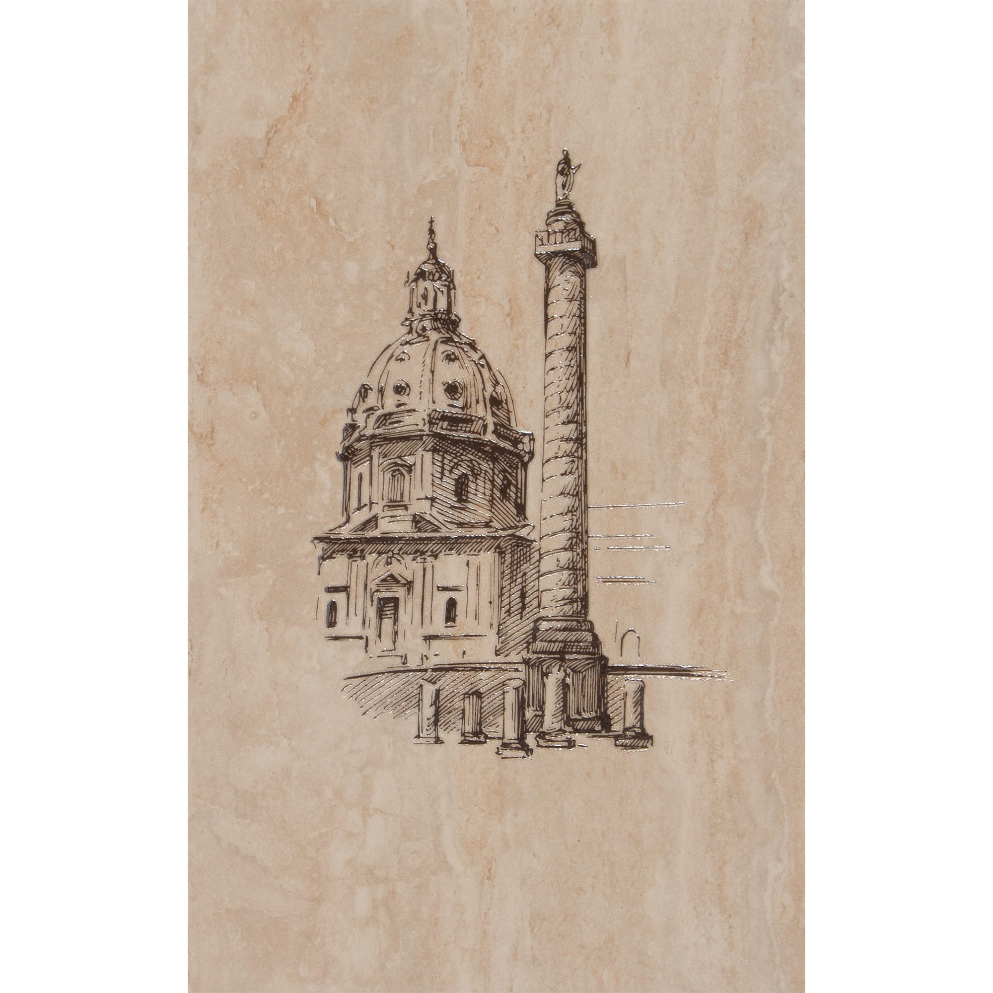 17000488 Декор « coliseum-2 Columna» 25x40 см цвет бежевый Efes Santreyd