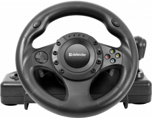 64370 игровой руль forsage drift gt usb-ps2-ps3, 12 кнопок Defender