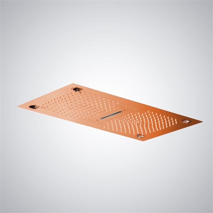 Светодиодная потолочная насадка для душа из нержавеющей стали Fontana Showers Luxe Fontaine ARCH-00029169 - Вид №21